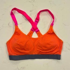 Bright sports bra with built in pads